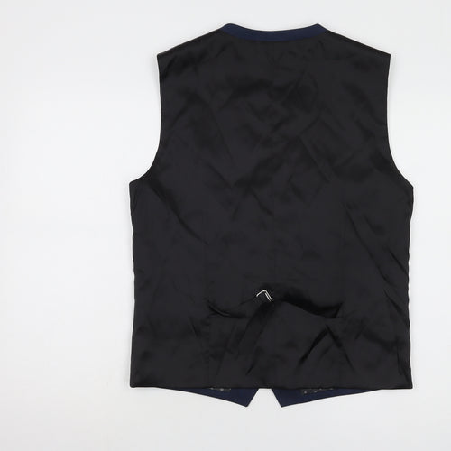 Next Men's Blue Waistcoat Size 40 Regular Fit