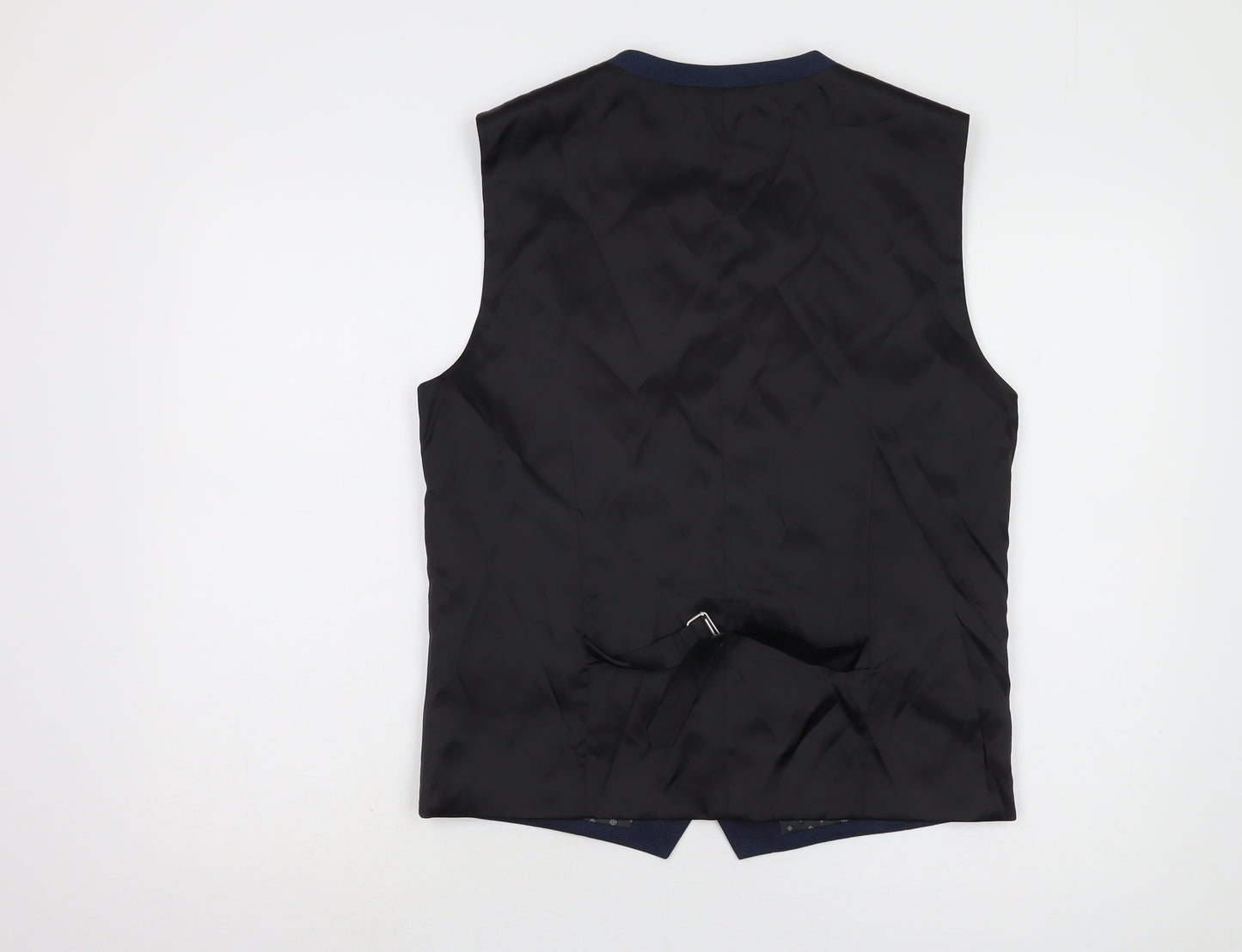 Next Men's Blue Waistcoat Size 40 Regular Fit