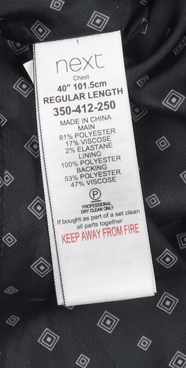 Next Men's Blue Waistcoat Size 40 Regular Fit