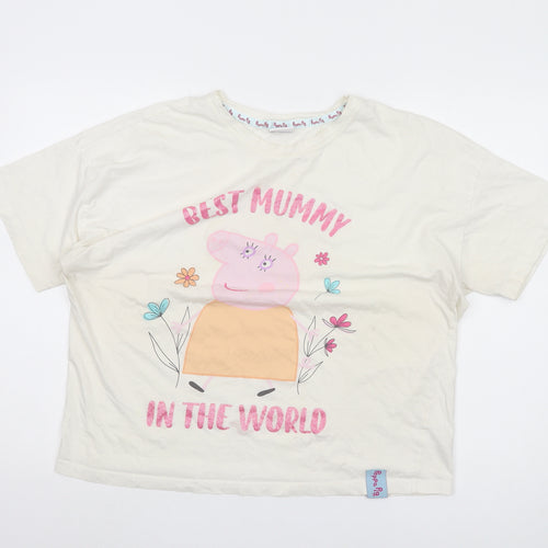 George Peppa Pig Women's Ivory T-Shirt, Size L