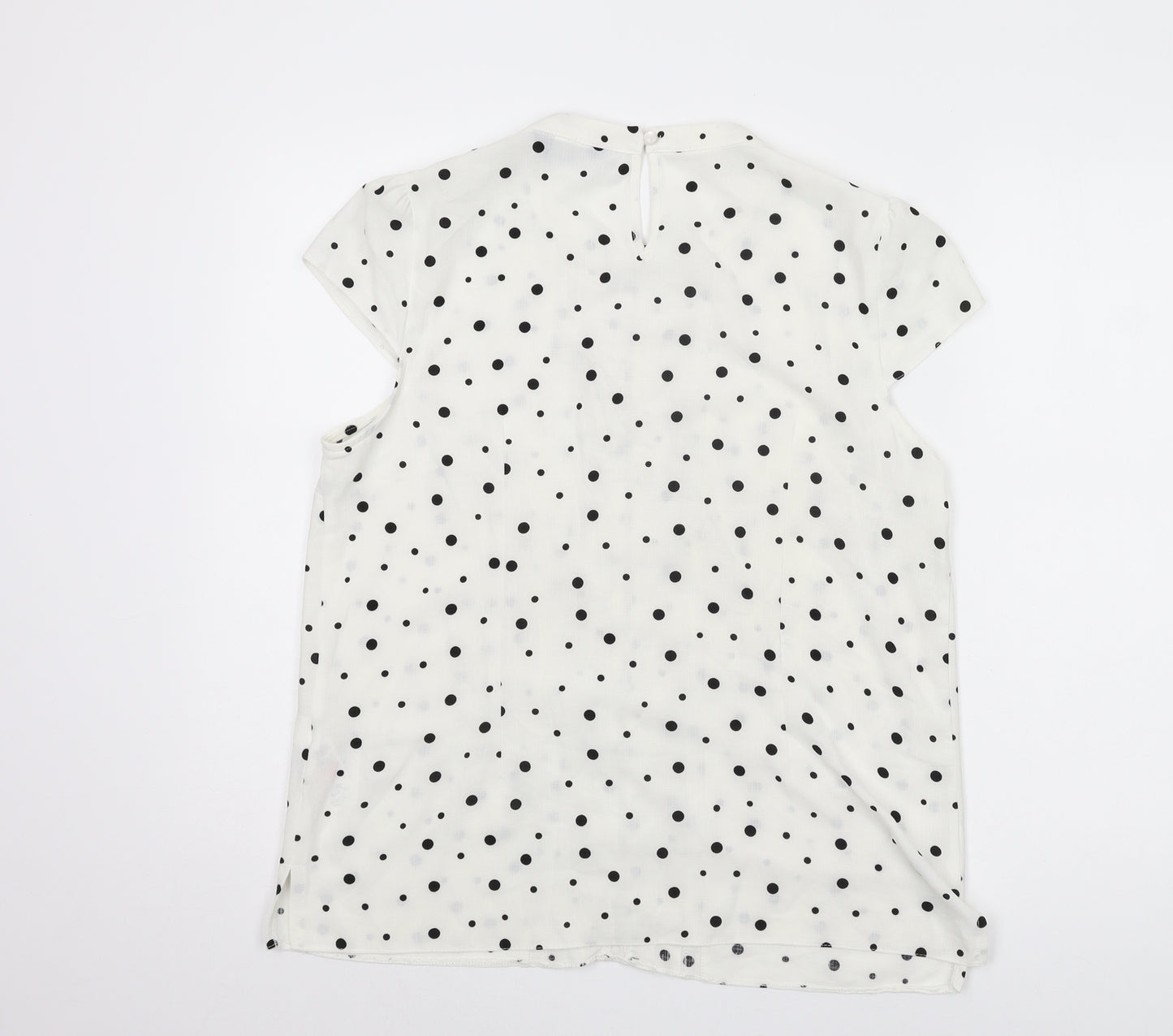 Dorothy Perkins Women's White Polka Dot Blouse Size 16