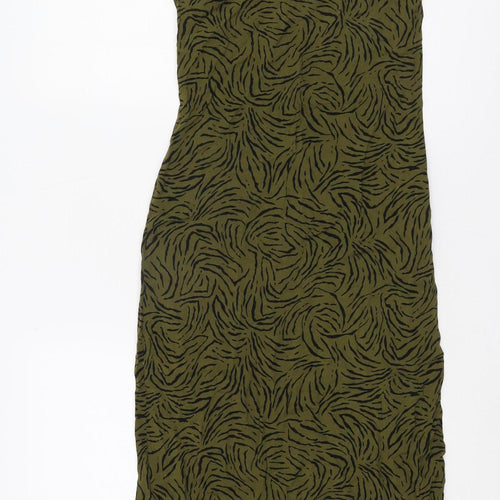 New Look Women's Green Slip Dress, Size 6, Casual