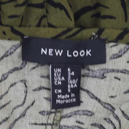 New Look Women's Green Slip Dress, Size 6, Casual