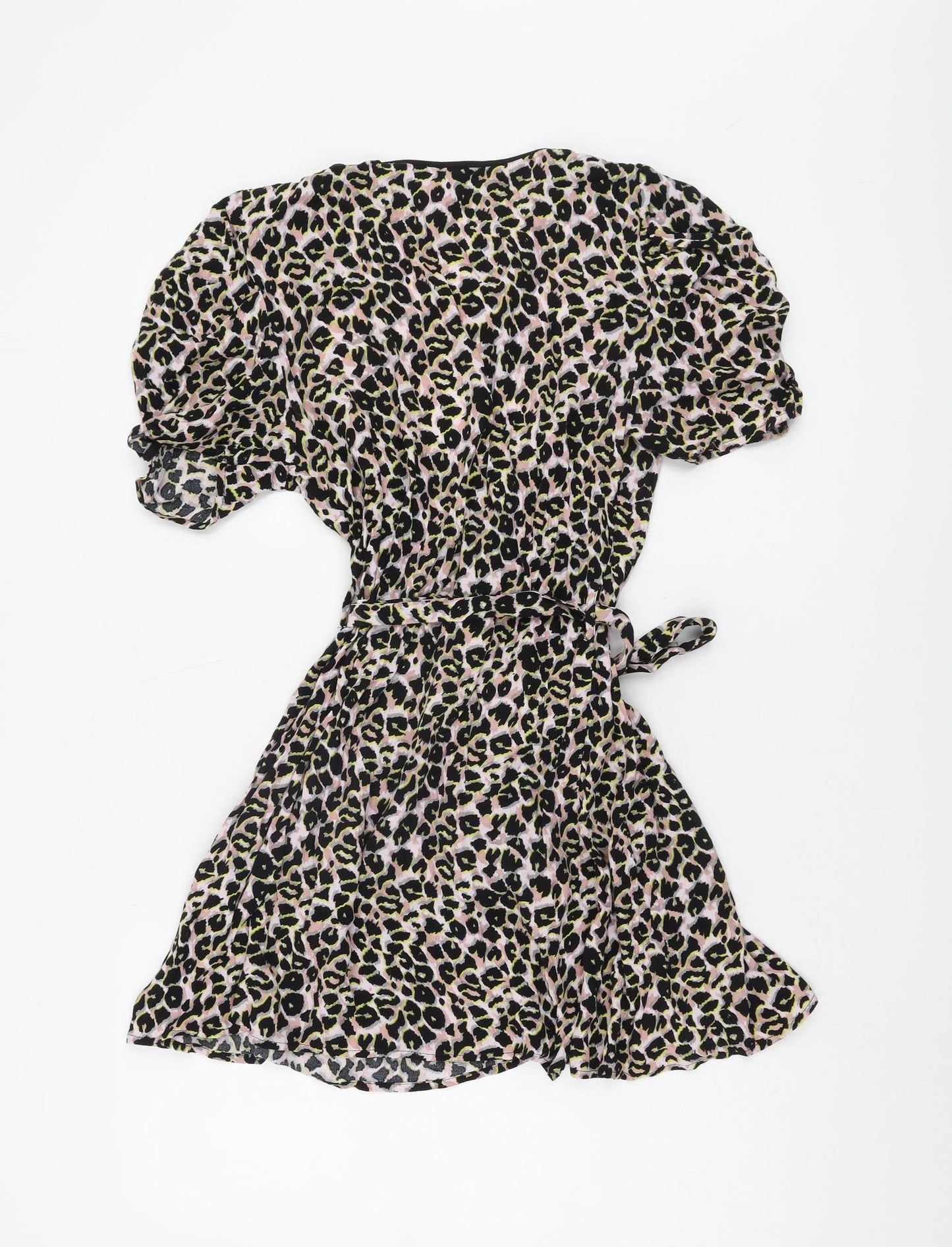 Topshop Women's Animal Print Wrap Dress