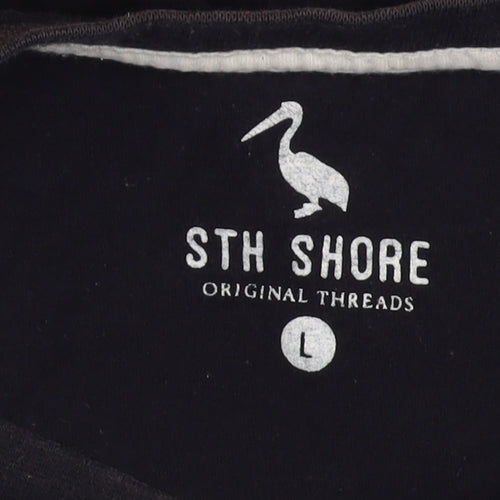STH Shore Men's Black Car Graphic T-Shirt, Size L