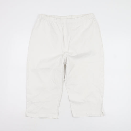 East Coast Trading Co Women's White Trousers Size 22