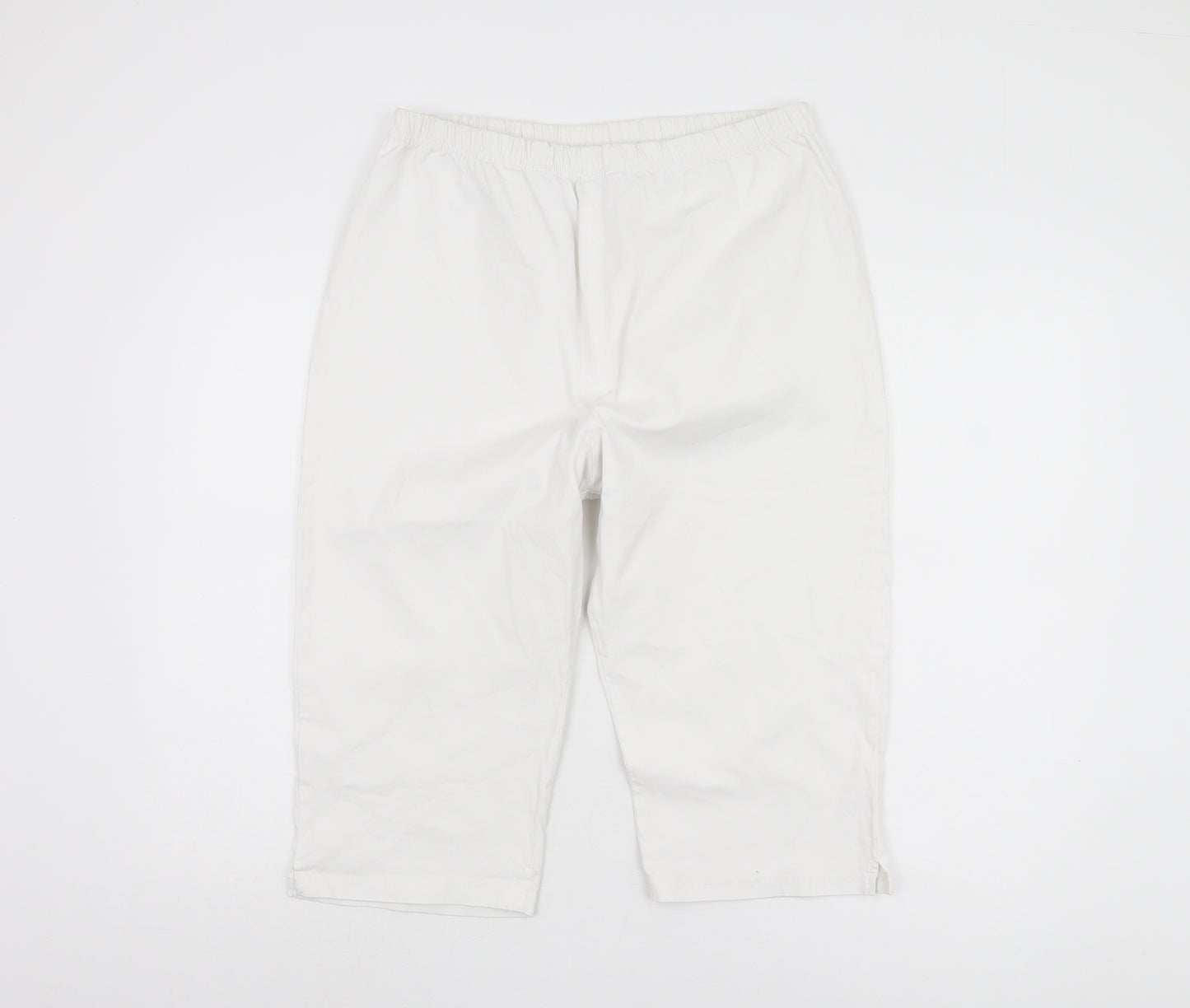 East Coast Trading Co Women's White Trousers Size 22