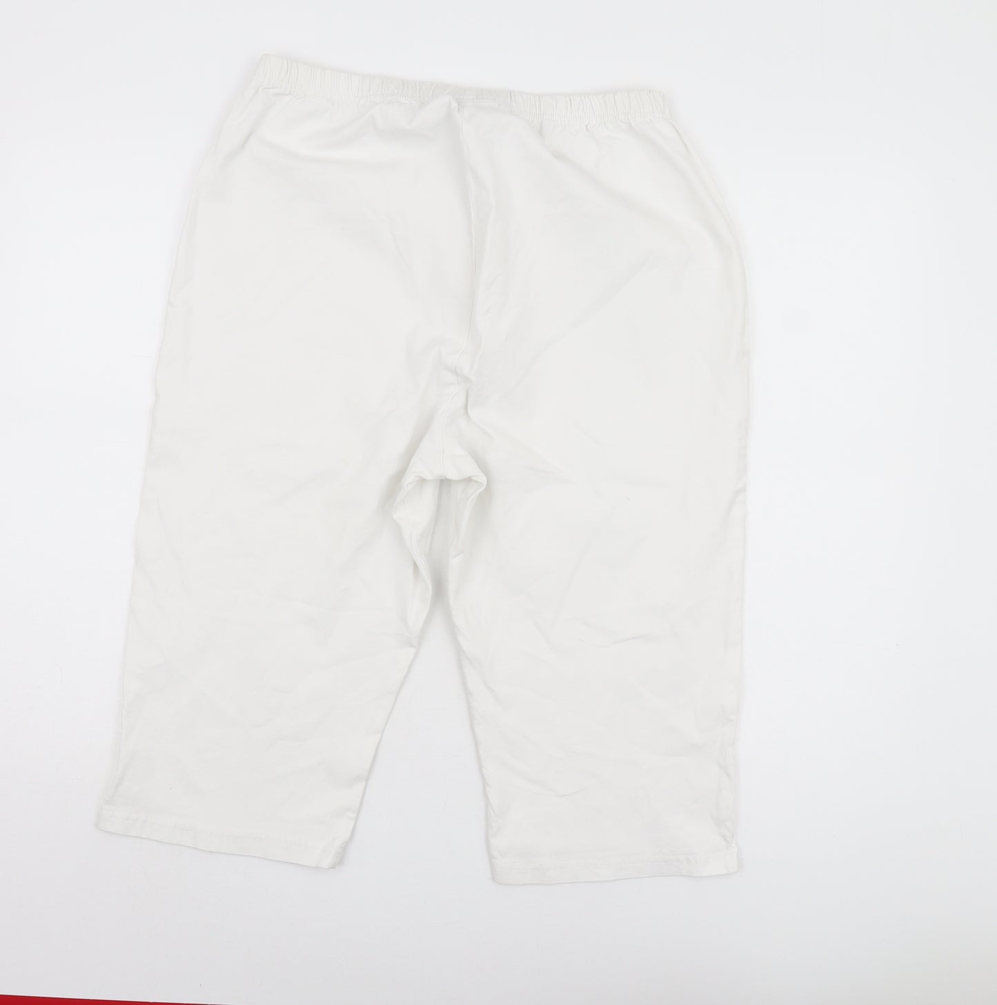East Coast Trading Co Women's White Trousers Size 22