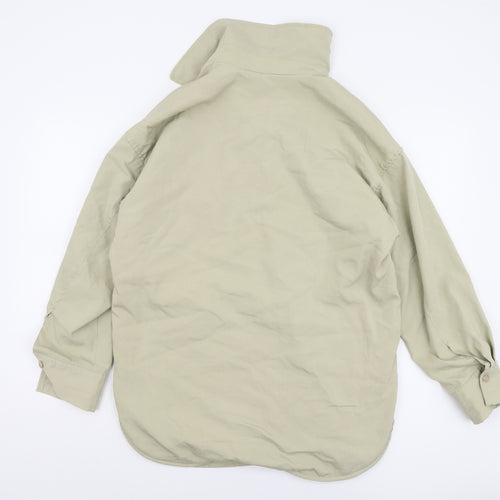 H&M Women's Beige XS Long Sleeve Casual Button Jacket