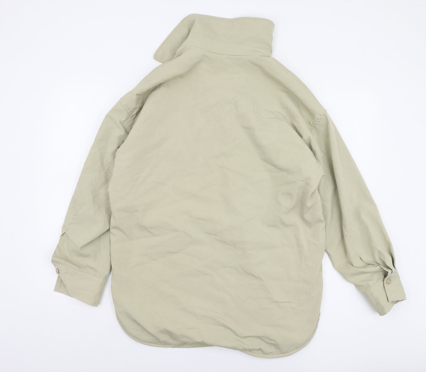 H&M Women's Beige XS Long Sleeve Casual Button Jacket