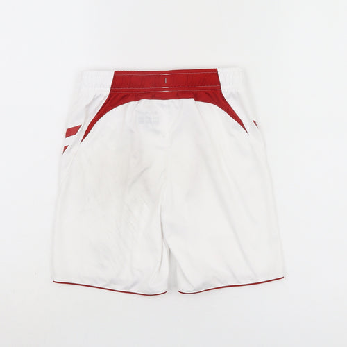Hummel Boys White 7-8Y Athletic Football Shorts