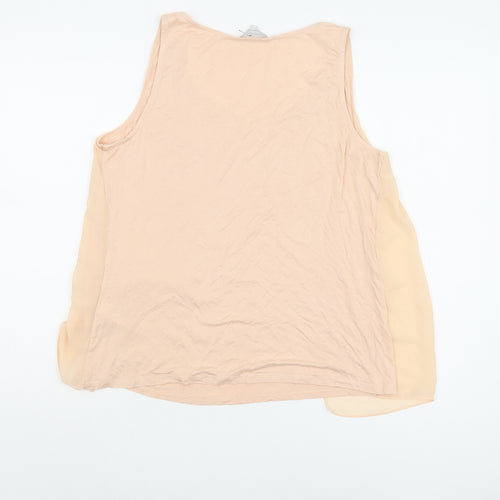 Red Herring Women's Beige Size 14 Sleeveless Tank Top