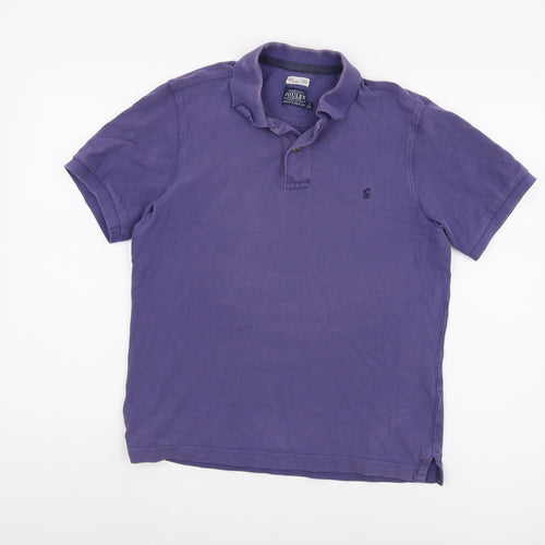 Joules Men's Purple Classic Fit Polo Shirt - S
