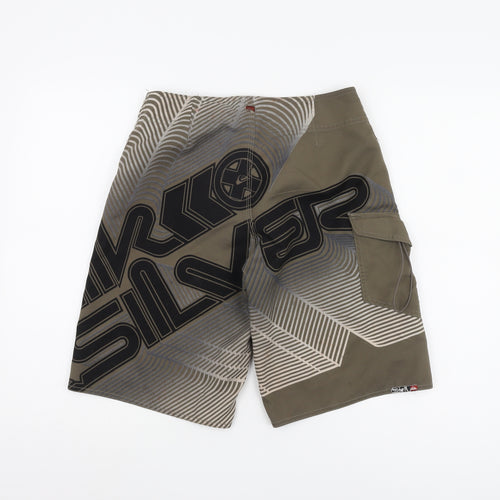 Quiksilver Men’s Brown Cargo Shorts 28 Drawstring Summer