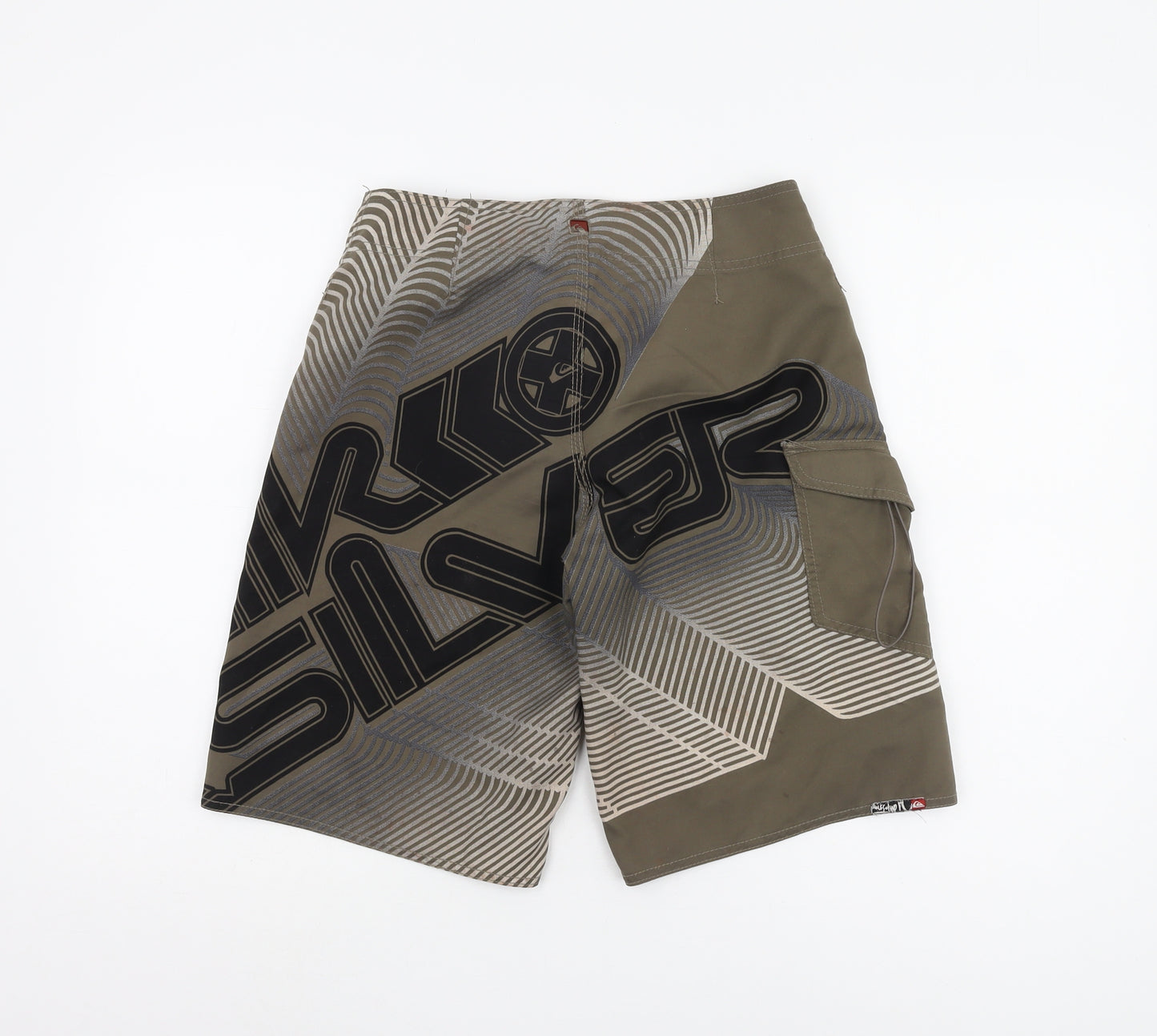 Quiksilver Men’s Brown Cargo Shorts 28 Drawstring Summer