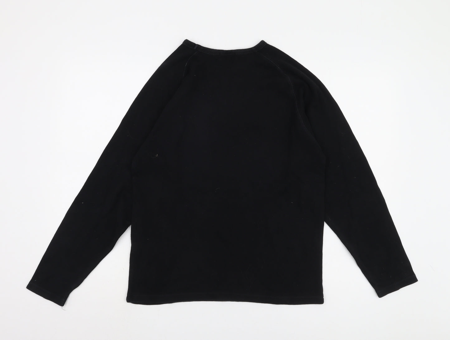 Linea Men's Black Long Sleeve Crew Neck T-Shirt M