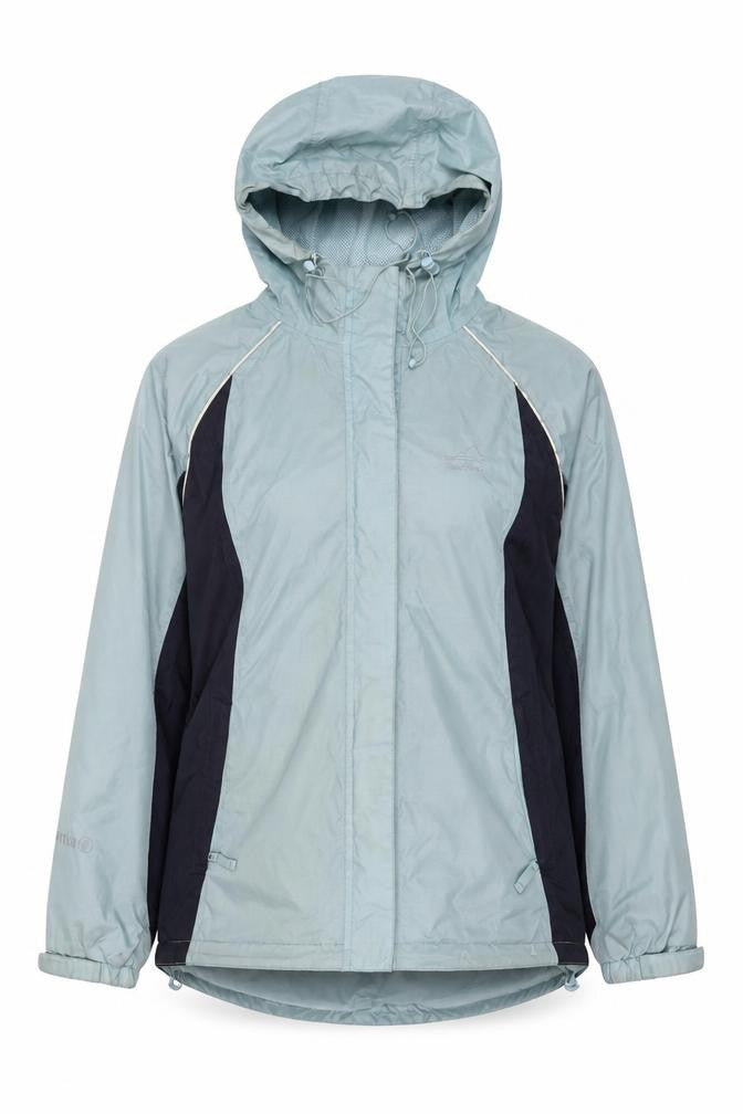 Front view of Peter Storm Women's Blue Rain Coat, size 12, Waterproof