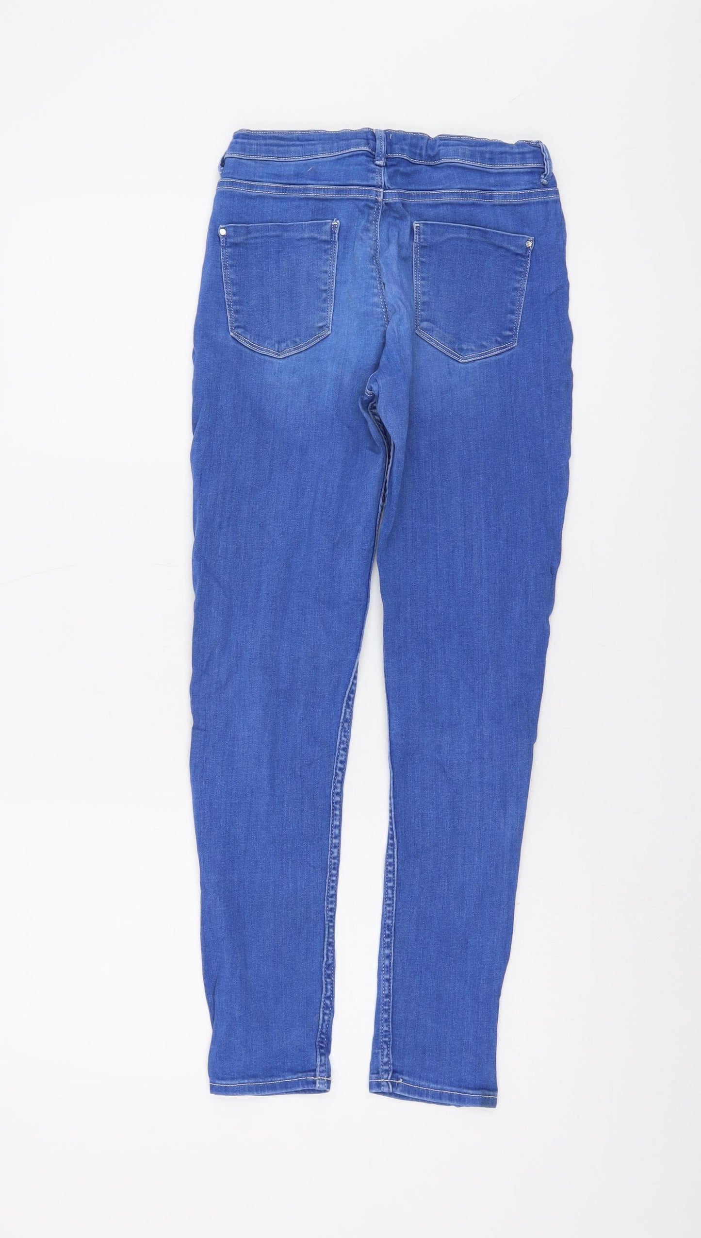 River Island Girls Blue Skinny Ripped Jeans 12 Years