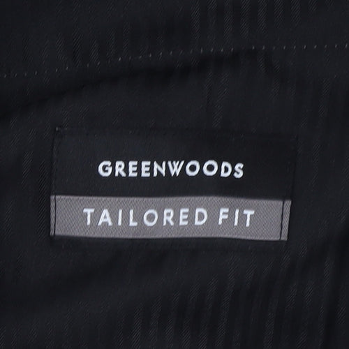 Greenwoods Men's Grey Check Tailored Trousers 40in