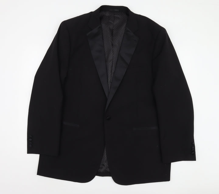 1860 Limited Collection Men's Black Blazer Size 48