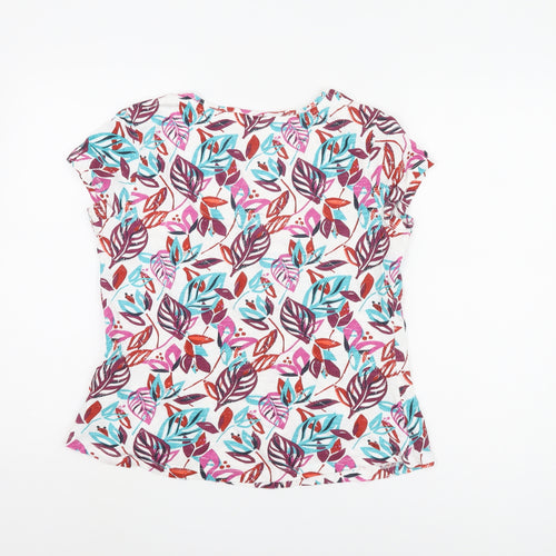 Mantaray Women's Multicoloured Floral T-Shirt Size 12