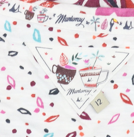 Mantaray Women's Multicoloured Floral T-Shirt Size 12