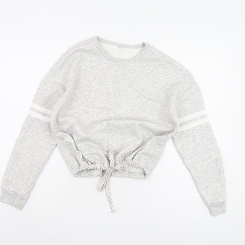 Marks and Spencer Girls Grey Sweatshirt Size 13-14 Crew Neck