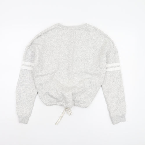 Marks and Spencer Girls Grey Sweatshirt Size 13-14 Crew Neck