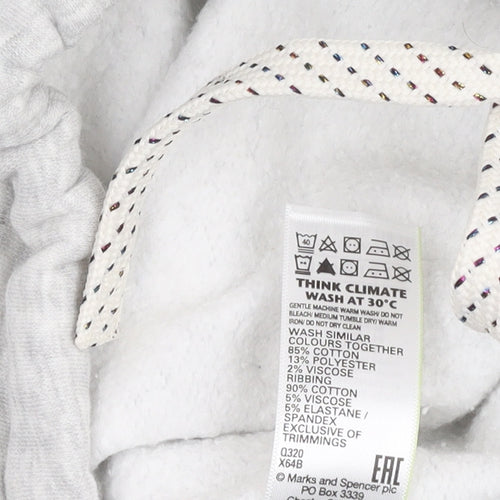 Marks and Spencer Girls Grey Sweatshirt Size 13-14 Crew Neck