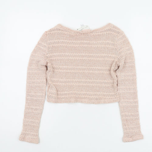New Look Pink Women's Pullover Jumper, Size 8, Casual