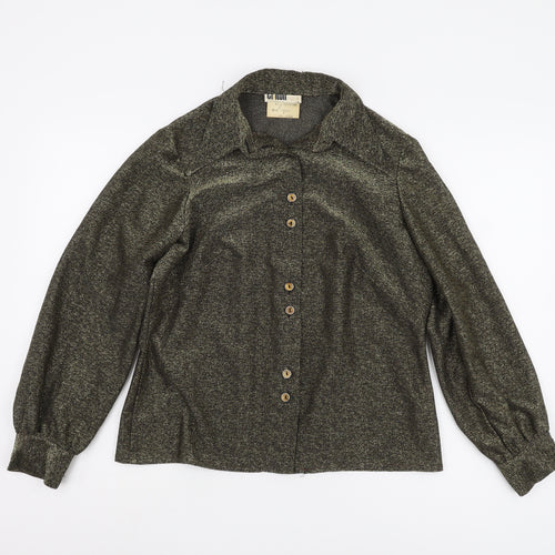 Clifton Women's Black Slim Button-Up Shirt 12