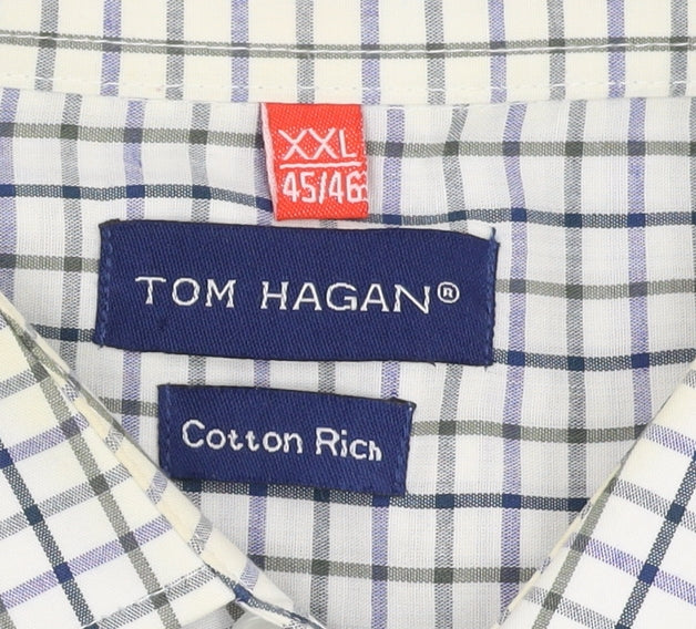 Tom Hagan Men's Multicoloured Check Shirt XL Casual