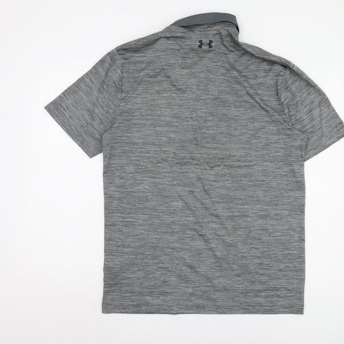 Under Armour Men's Grey Polo Shirt Size M