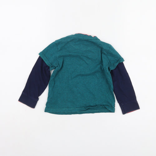 Ted Baker Unisex Blue Robot T-Shirt 18-24 Months