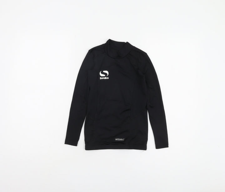 Sondico Boys Black Long Sleeve Top, 7-8 Years