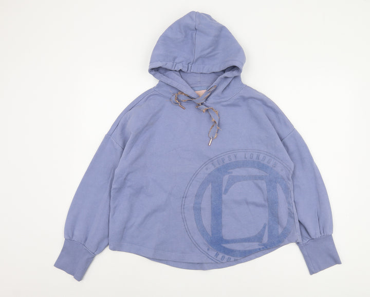 Lipsy Women's Blue Pullover Hoodie Size 12