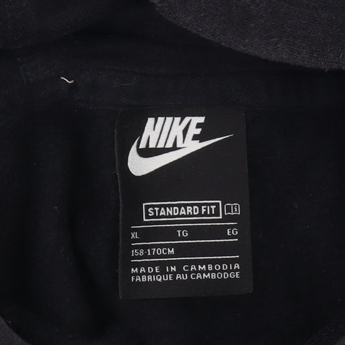 Nike Boys Black Pullover Hoodie Size 12