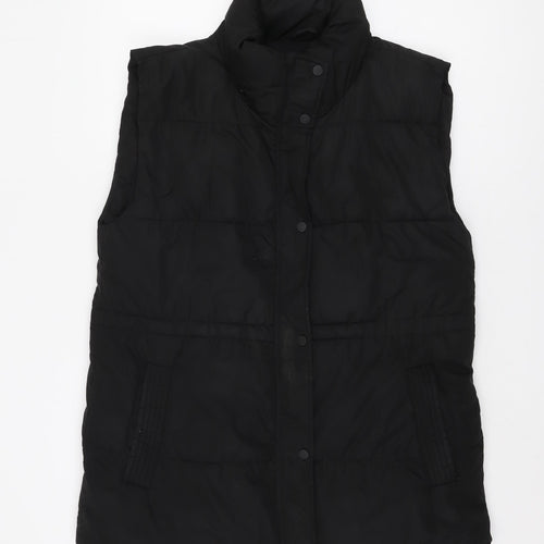 Stradivarius Black Puffer Waistcoat Women L