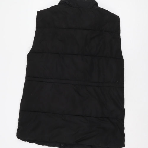 Stradivarius Black Puffer Waistcoat Women L