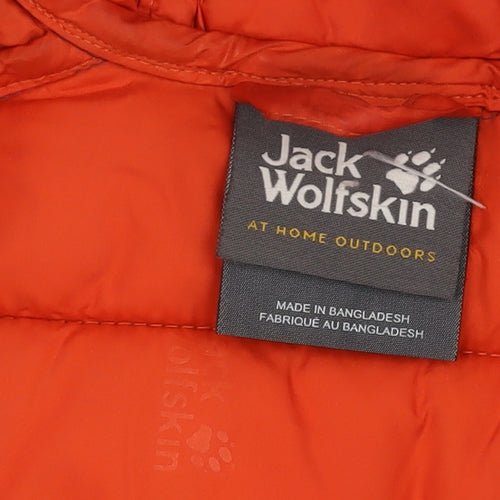 Jack Wolfskin Boys Blue Puffer Jacket UK 8 Hooded Winter