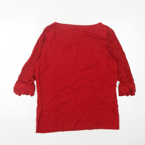 Marks and Spencer Women's Red Pullover Jumper Size 16