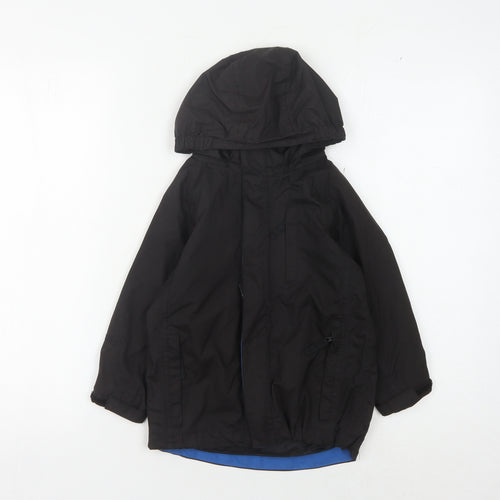 Peter Storm Boys' Black Hooded Jacket 3-4 Years