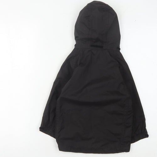 Peter Storm Boys' Black Hooded Jacket 3-4 Years