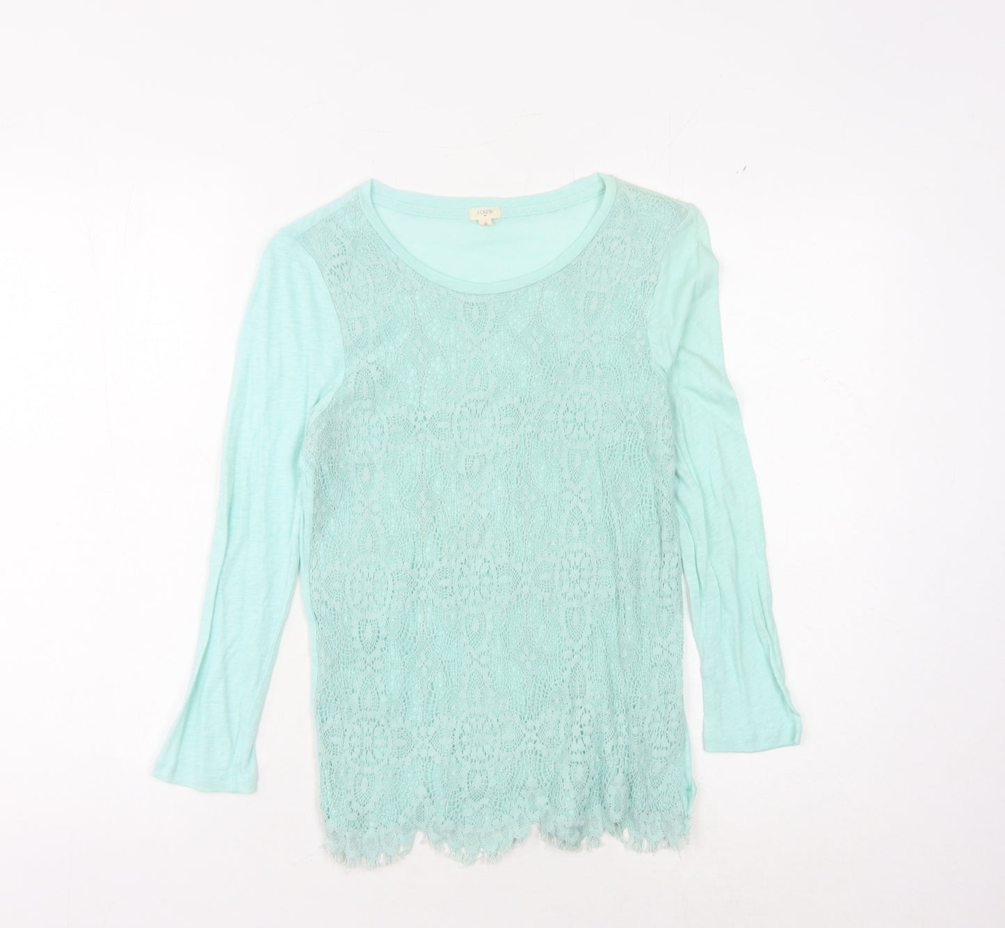 J.Crew Women's Blue Lace Blouse Size S
