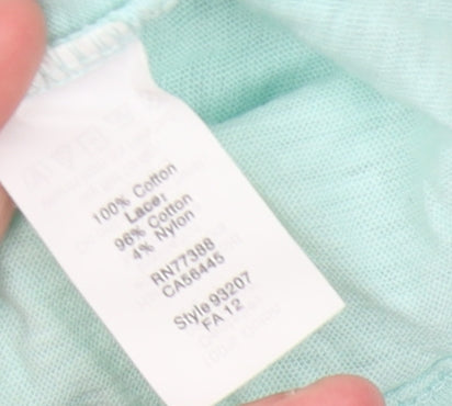 J.Crew Women's Blue Lace Blouse Size S