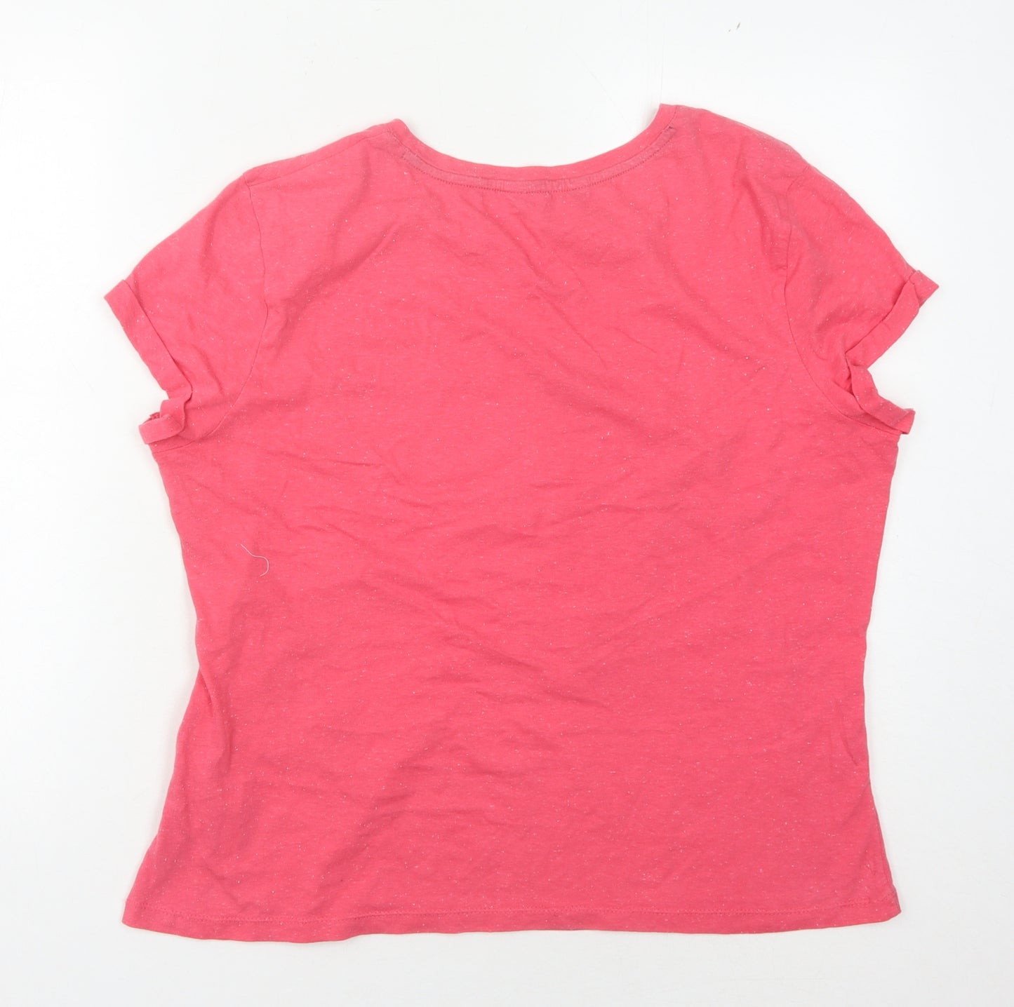 Principles Women's Pink Embroidered T-Shirt Size 14