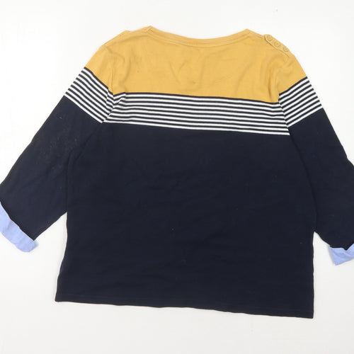 Maine New England Women's Multi Stripe 3/4 Sleeve Top 20