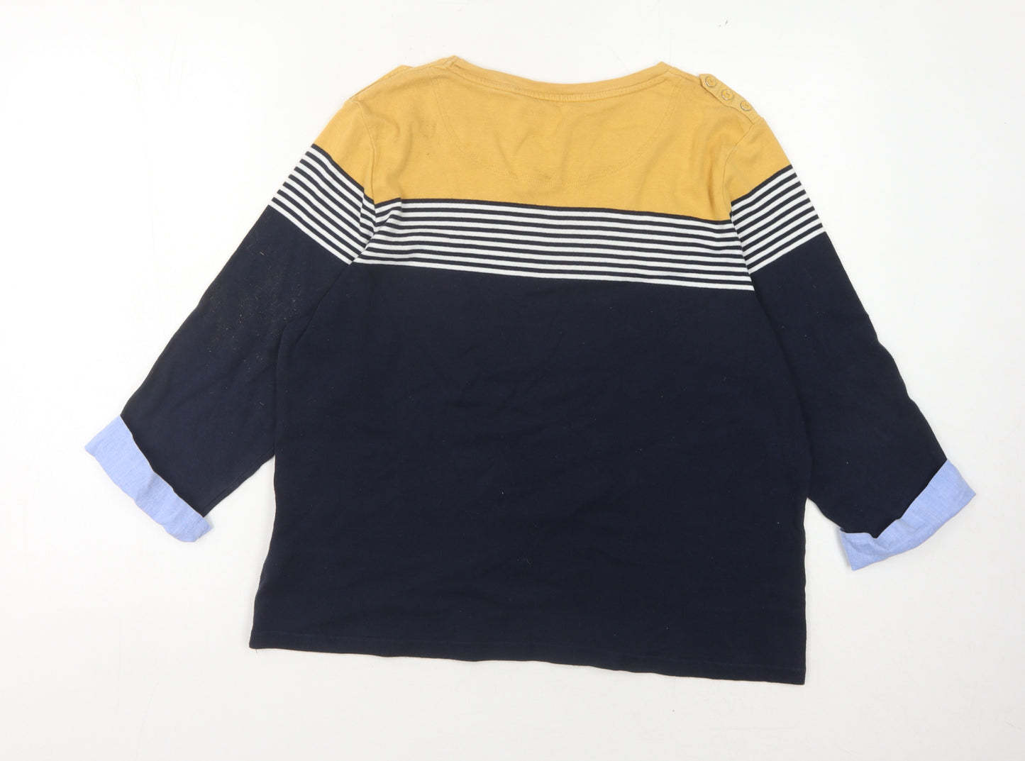 Maine New England Women's Multi Stripe 3/4 Sleeve Top 20
