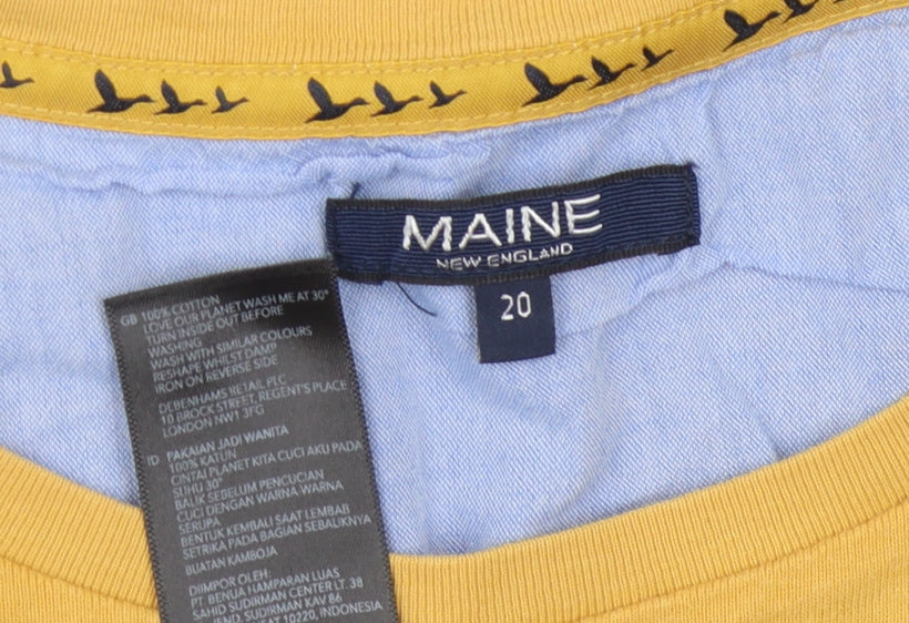 Maine New England Women's Multi Stripe 3/4 Sleeve Top 20