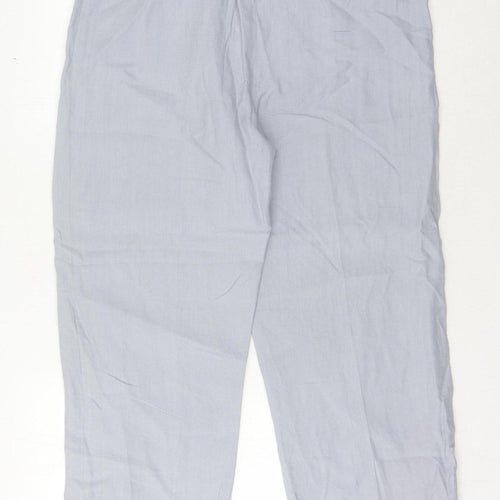 Eastex Women’s Grey Linen Trousers, Size 14